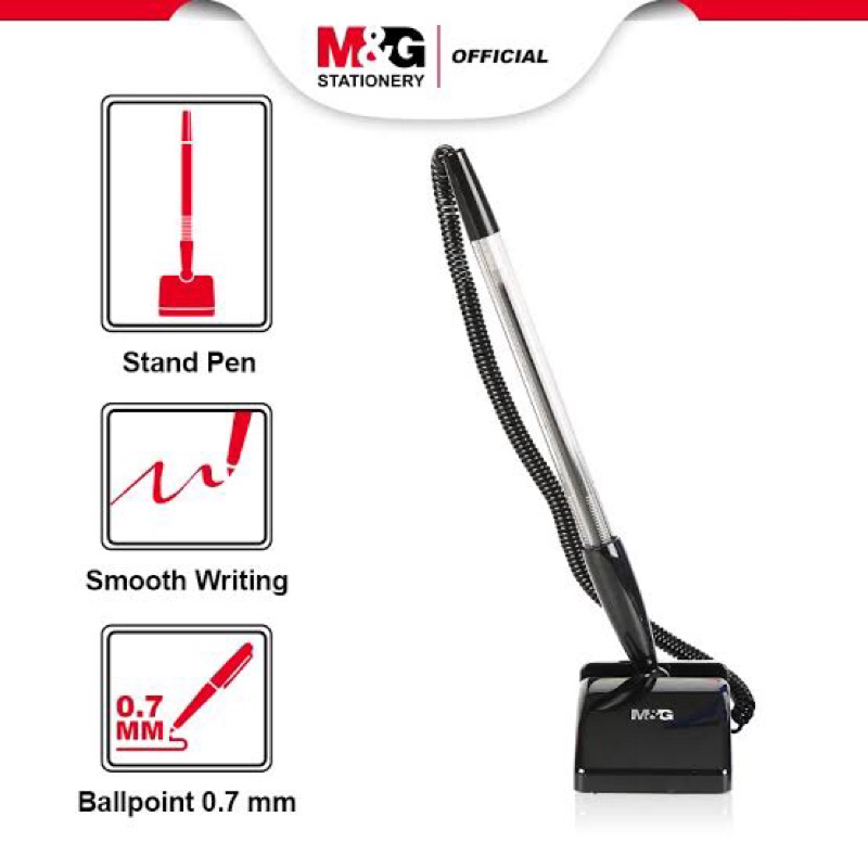 

M&G Stationery Office Table Pen Ballpoint / Ballpoin Kantor meja ada perekat