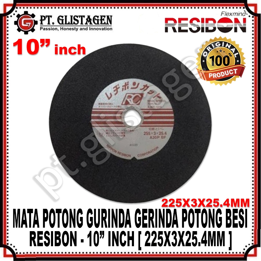NIPPON RESIBON Mata Gerinda Gurinda Potong Besi 10" inch Cutting Wheel 10" inch 10in ORIGINAL NIPPON