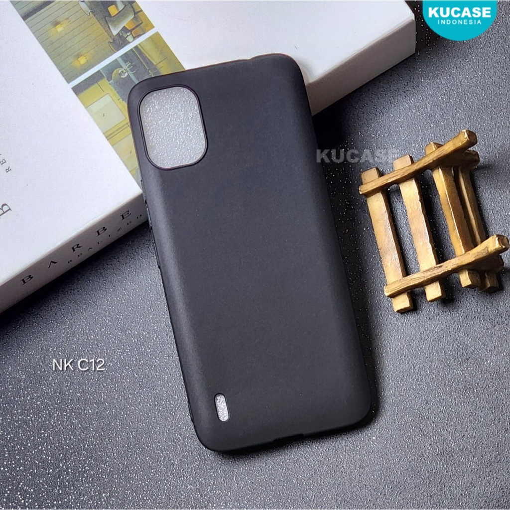 Nokia C21 Plus Nokia C31 Nokia C12 Case Macaron Square Black Softcase Matte Nokia C21 Plus Nokia C31