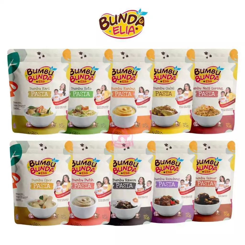 

Bumbu Bunda Elia Bumbu Basah Pasta Bumbu MPASI 50 Gram | SBP