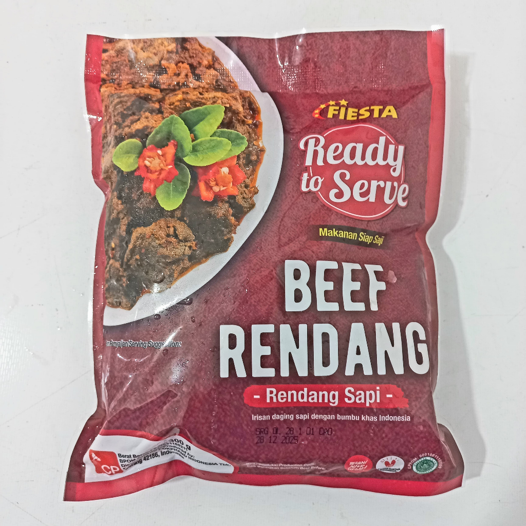 

Fiesta RTS Beef Rendang 300gr Rendang Sapi Lauk Siap Saji | Festive Frozen food