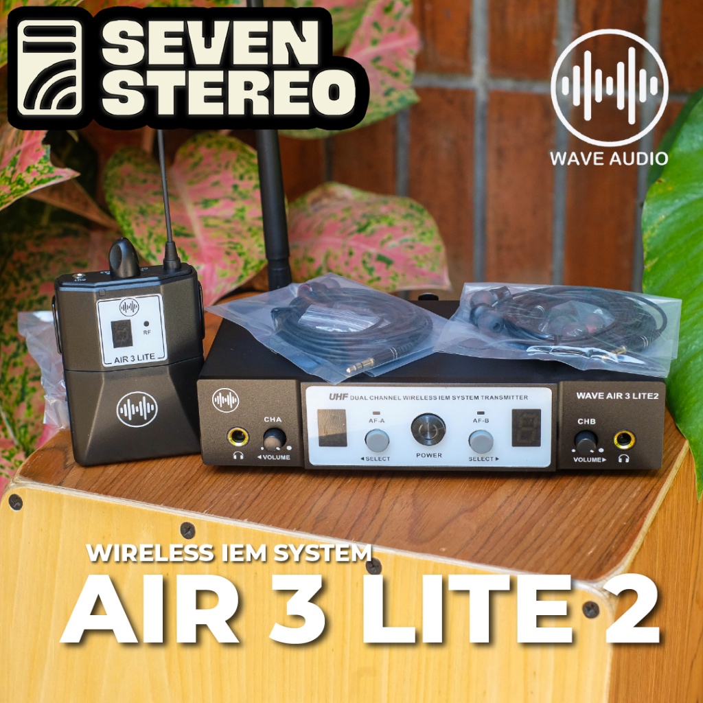 Wave Air 3 Lite2 Lite 2 Wireless IEM System Stage Panggung Wave Audio Monitor