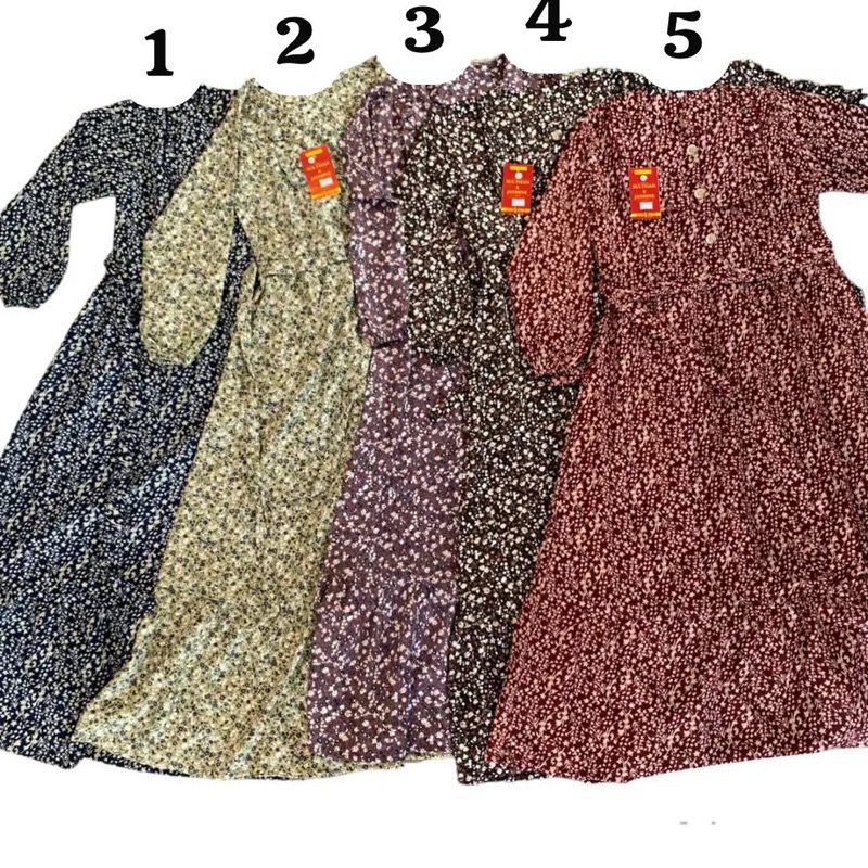 Gamis susun lapis bunga/Gamis anak motif bunga/