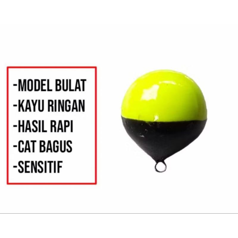 Pelampung pancing bulat kecil