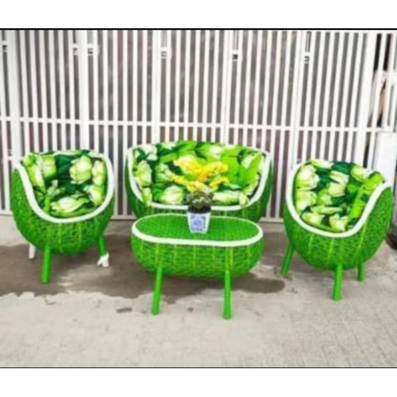 sofa  kursi  brekele rotan sinten