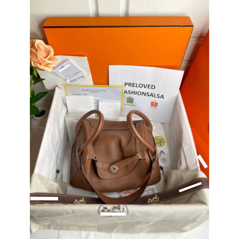 Preloved Lindy 26 Gold Togo GHW Stamp #A