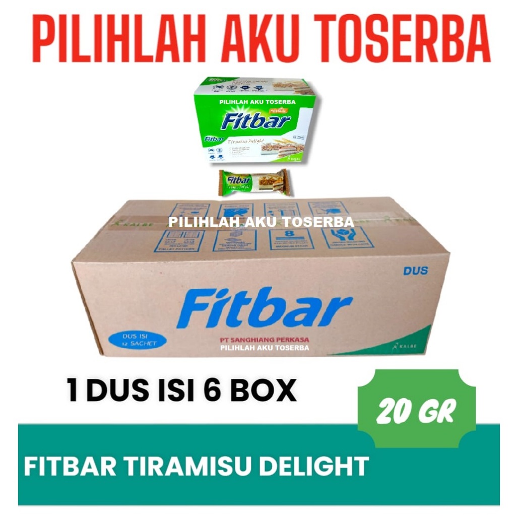 

Fitbar TIRAMISU DELHT Multrain Cereal Bar isi 12 - ( 1 BOX)