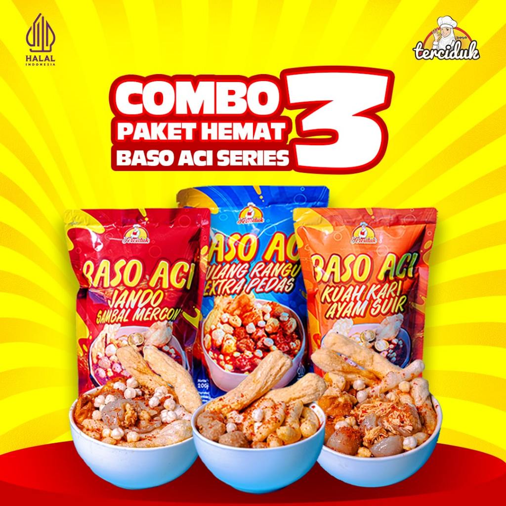 

Baso Aci Pedas Komplit Isi 3 – Jando Mercon, Ayam Kari, Tulang Rangu | Paket Hemat Viral - PAKET TERBAIK