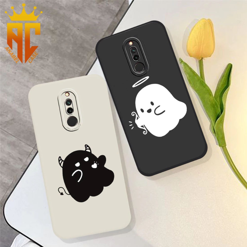 Softcase Silikon Prokamera Redmi 8/Redmi 8A Pro Couple Case Lucu Kekinian - Case Couple Hantu - Case