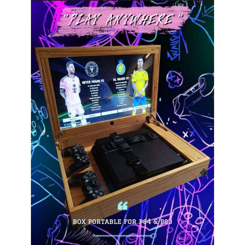 BOX PORTABLE FOR PS4 PS3 "PLAY ANYWHERE"