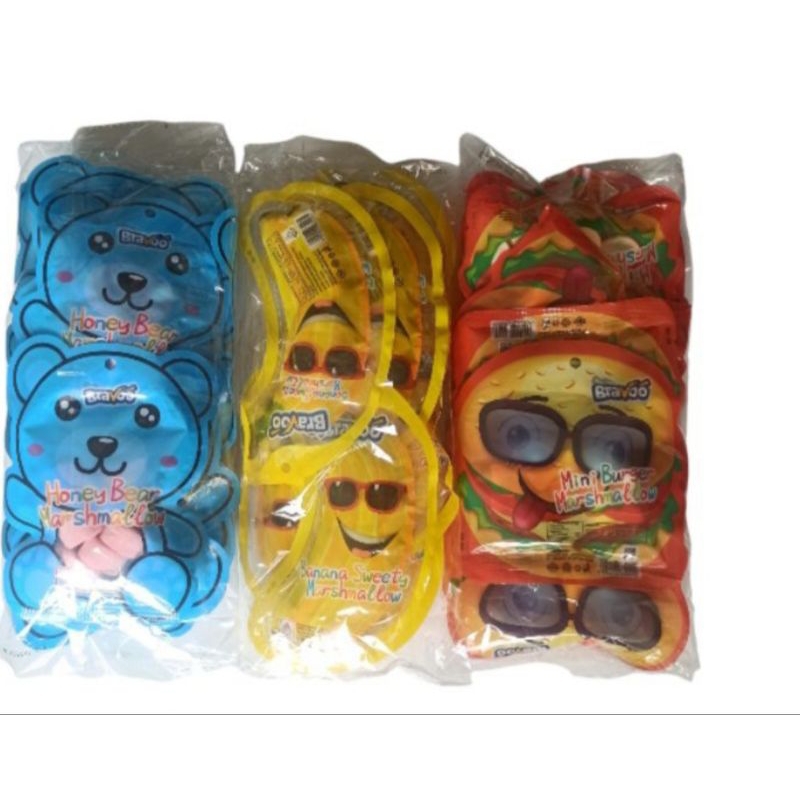 

Bravo Honey Bear Mini Burger Banana Marshmallow