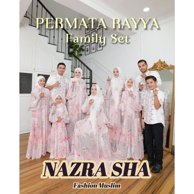 (s) ELDEENA PERMATA RAYA SERIES (LD.110/120/130/140) Baju Koko Gamis Syari Couple Sarimbit Family se