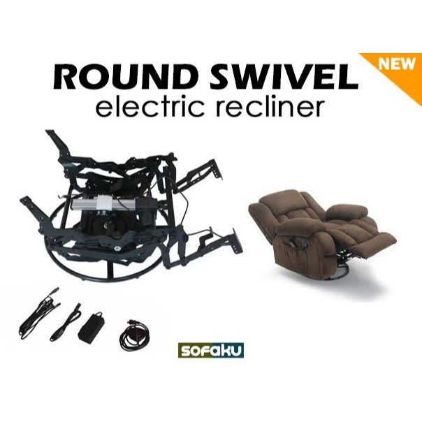 𝐒𝐎𝐅𝐀𝐊𝐔 : Mekanik/Mesin Reklening Elektrik Sofa - Putar/Round Recliner Elektrik