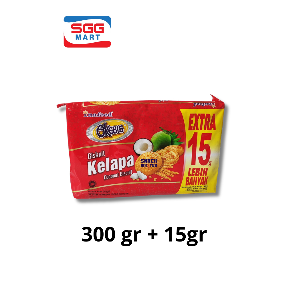 

Okebis Biskuit Kelapa 300gr extra 15gr