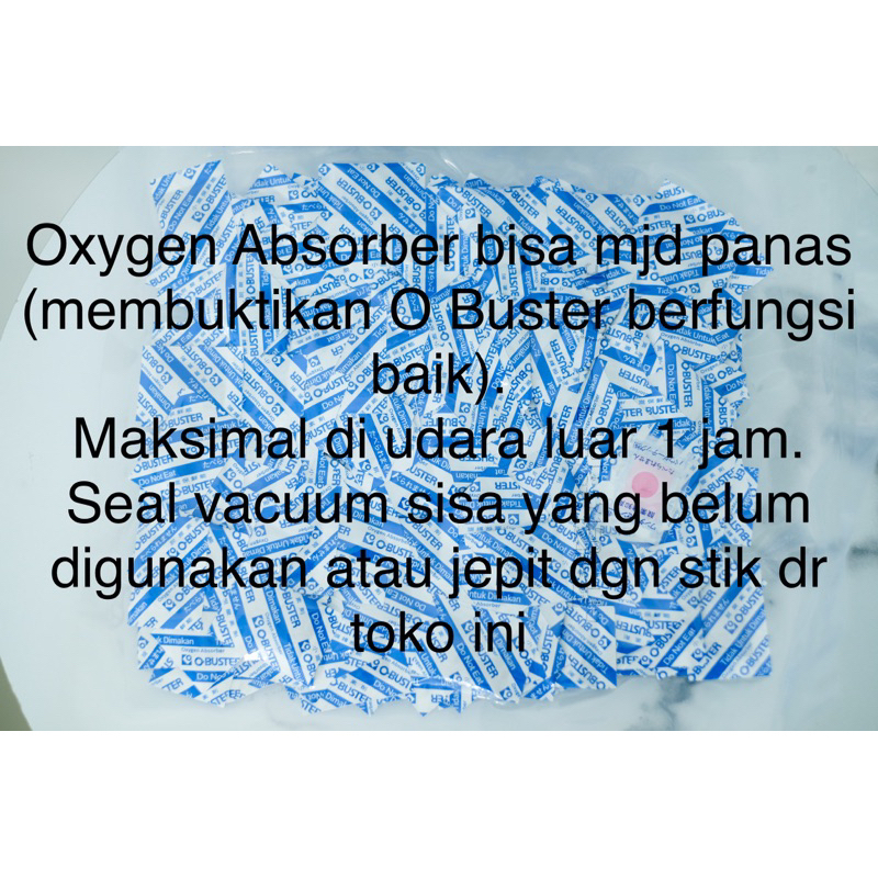 OBUSTER 30 CC PENGAWET MAKANAN  OXYGEN ABSORBER  O BUSTER PENYERAP OXYGEN FOOD GRADE