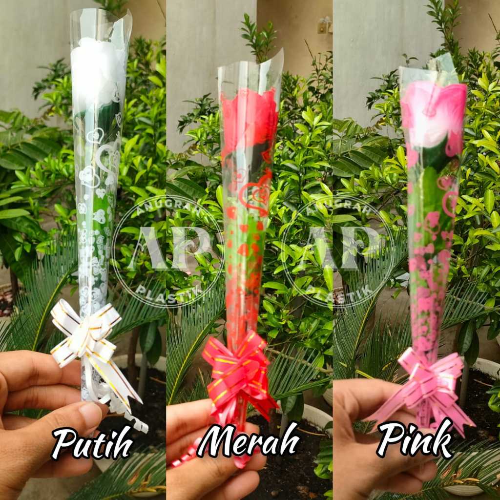 Bunga Mawar Plastik / Bunga mawar palsu PER TANGKAI / satuan
