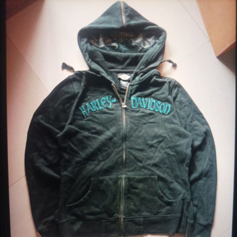 Harley Davidson zipper Hoodie vintage not jnco affliction