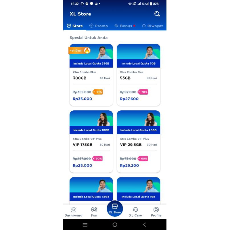 Kartu XL VIP Disc 90%