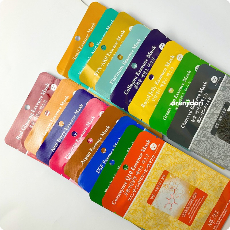 Masker Wajah Sheet Mask MJ-Care MJ Care Jepang Japan Moisturize Hydrating Brightening