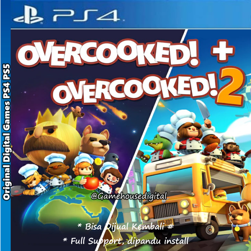 Overcooked + Overcooked 2 PS4 PS5