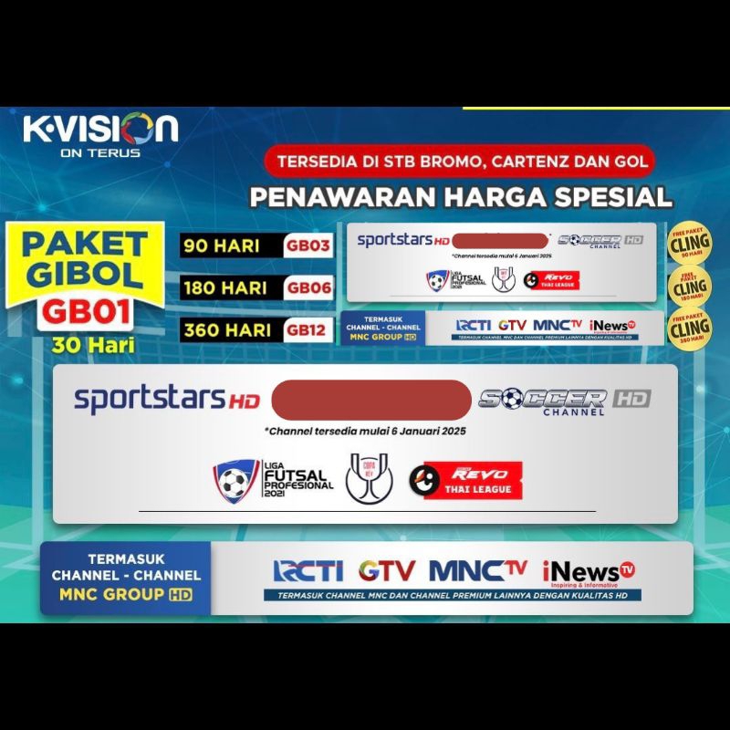 K Vision Paket Gibol Gila bola