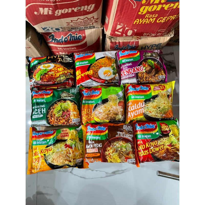 

Mie Instan Indomie Aneka Rasa ( 10pcs )