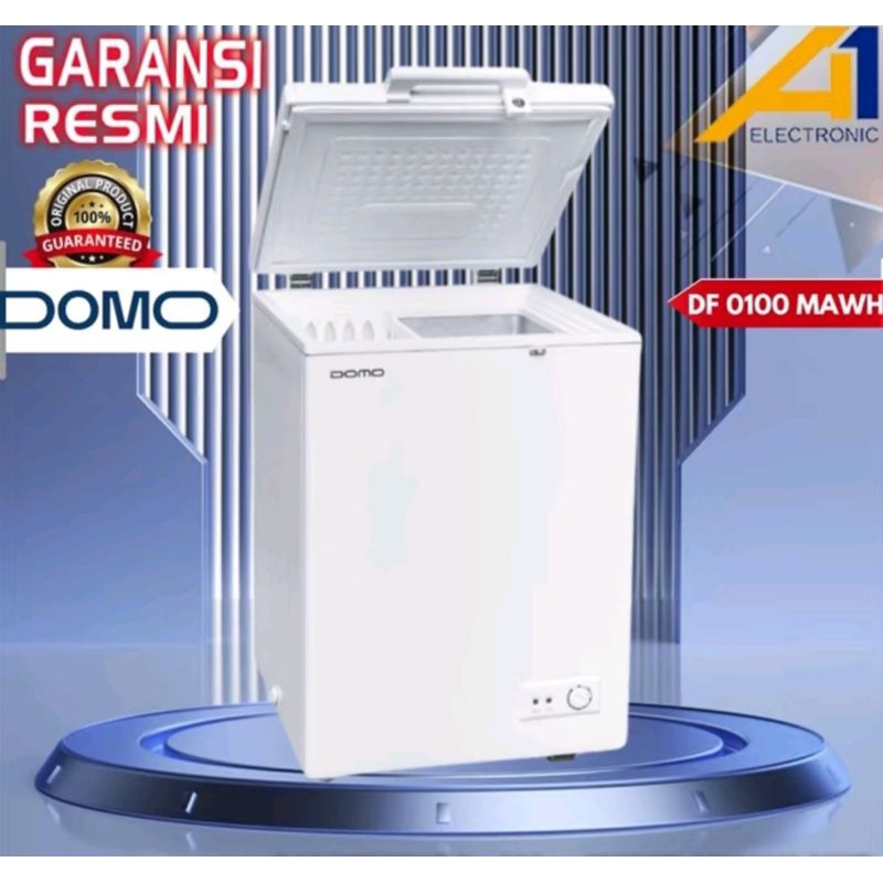 Chest Freezer DOMO DF-0120W 100 Liter - Kapasitas Besar dengan Kontrol Suhu Mekanis