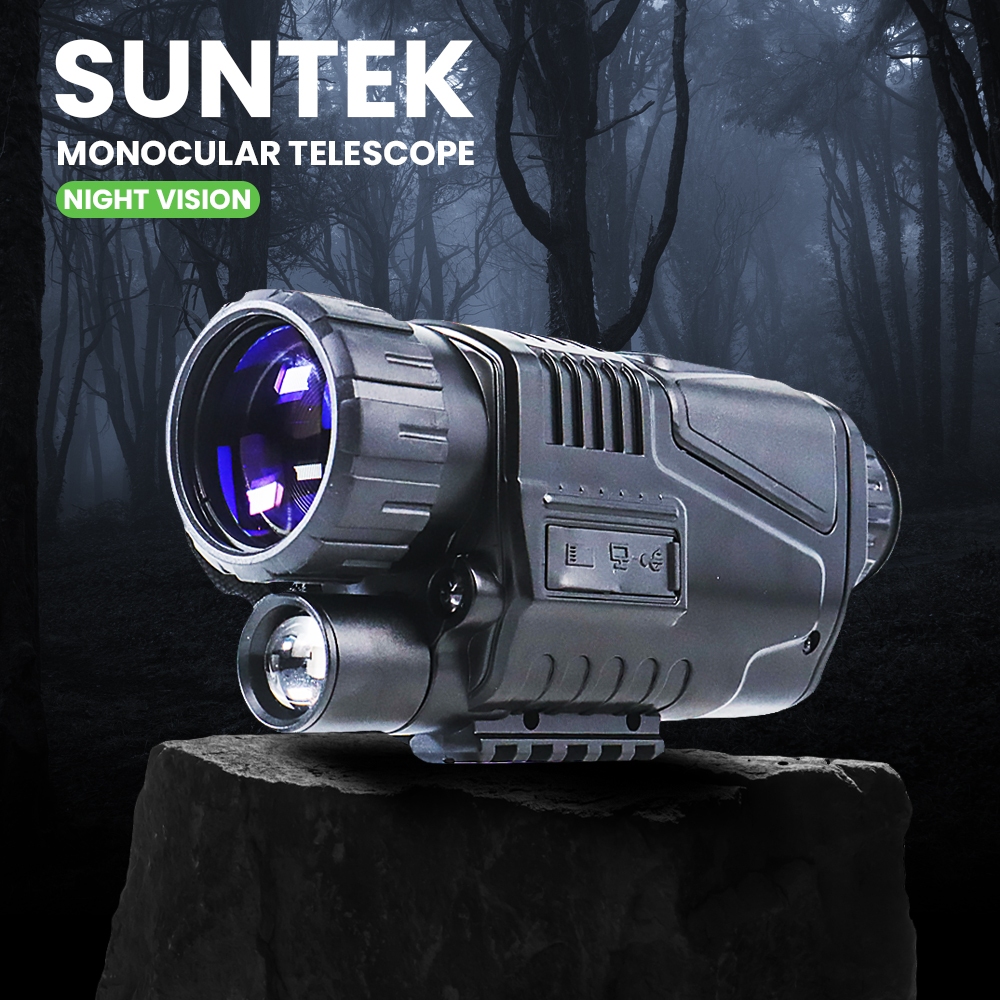Suntek Teropong Jarak Jauh Monocular Telescope - NV-300 | Digital Night Vision | Teropong Malam Hari
