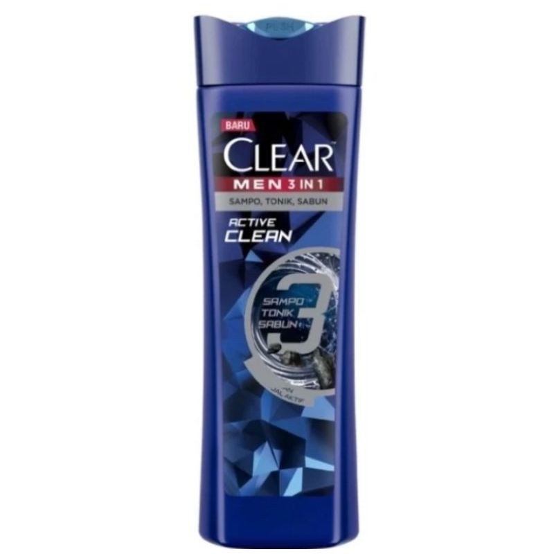 Clear Men Sampo 3 in 1 Active Clean. 170 ml