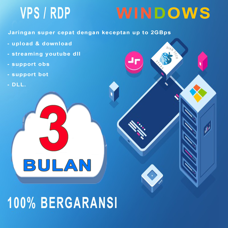 Promo Murah RDP/VPS 3 Bulan Os Windows Dan Ubuntu