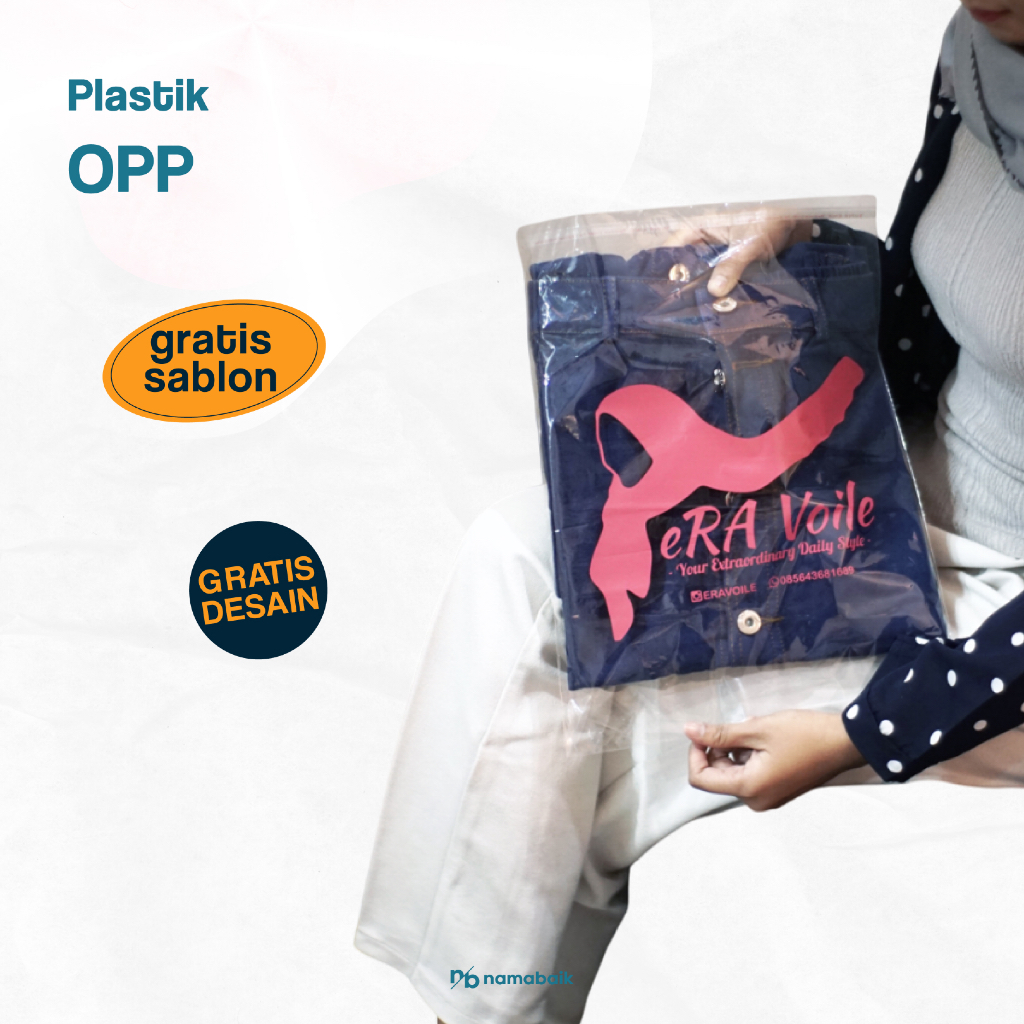 

OPP - Plastik Sablon Gratis Desain [COD]