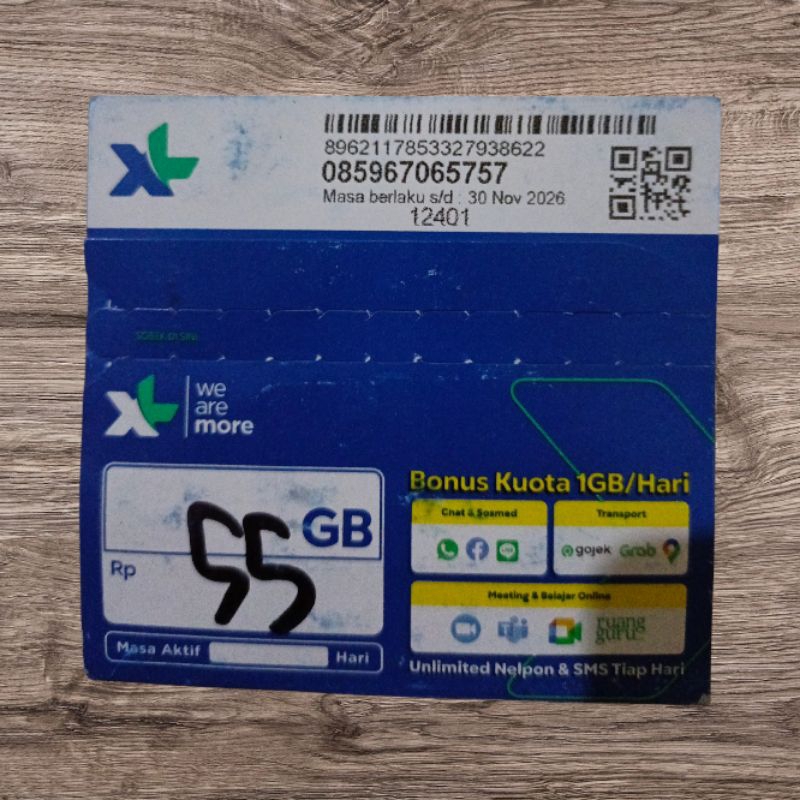 nomor cantik XL murah maju maju 5757