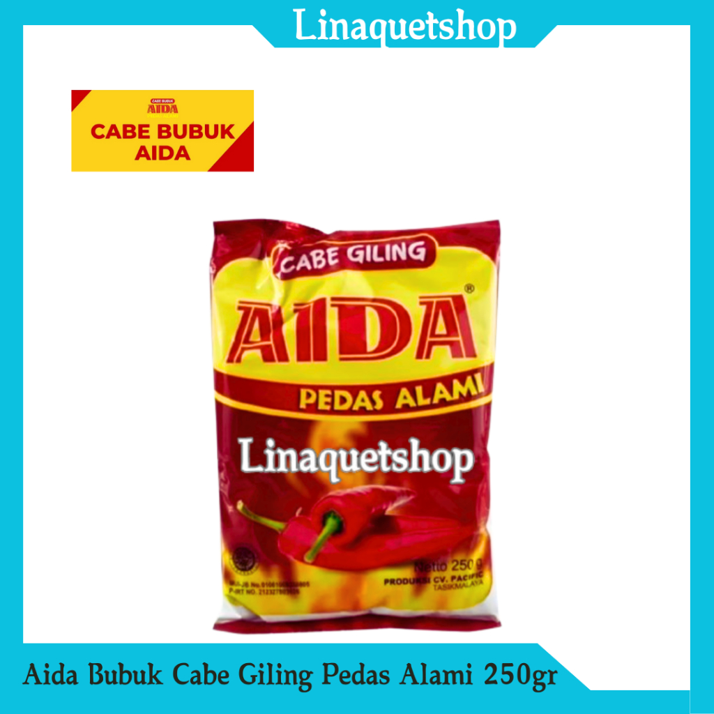 

AIDA Bubuk Cabe Giling Pedas Alami 250gr