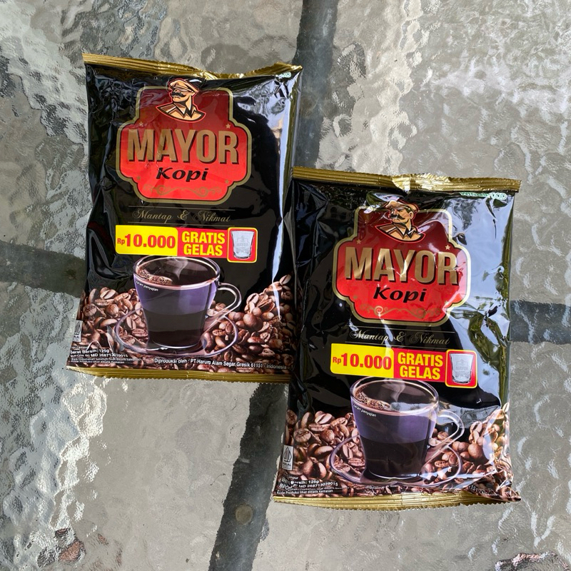 

Bubuk Kopi Hitam Mayor Kemasan 125 gram Baru & Murah