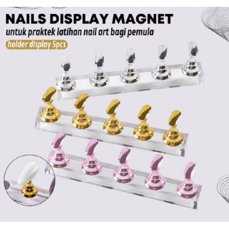Nail display / nail stand holder / nail display magnet