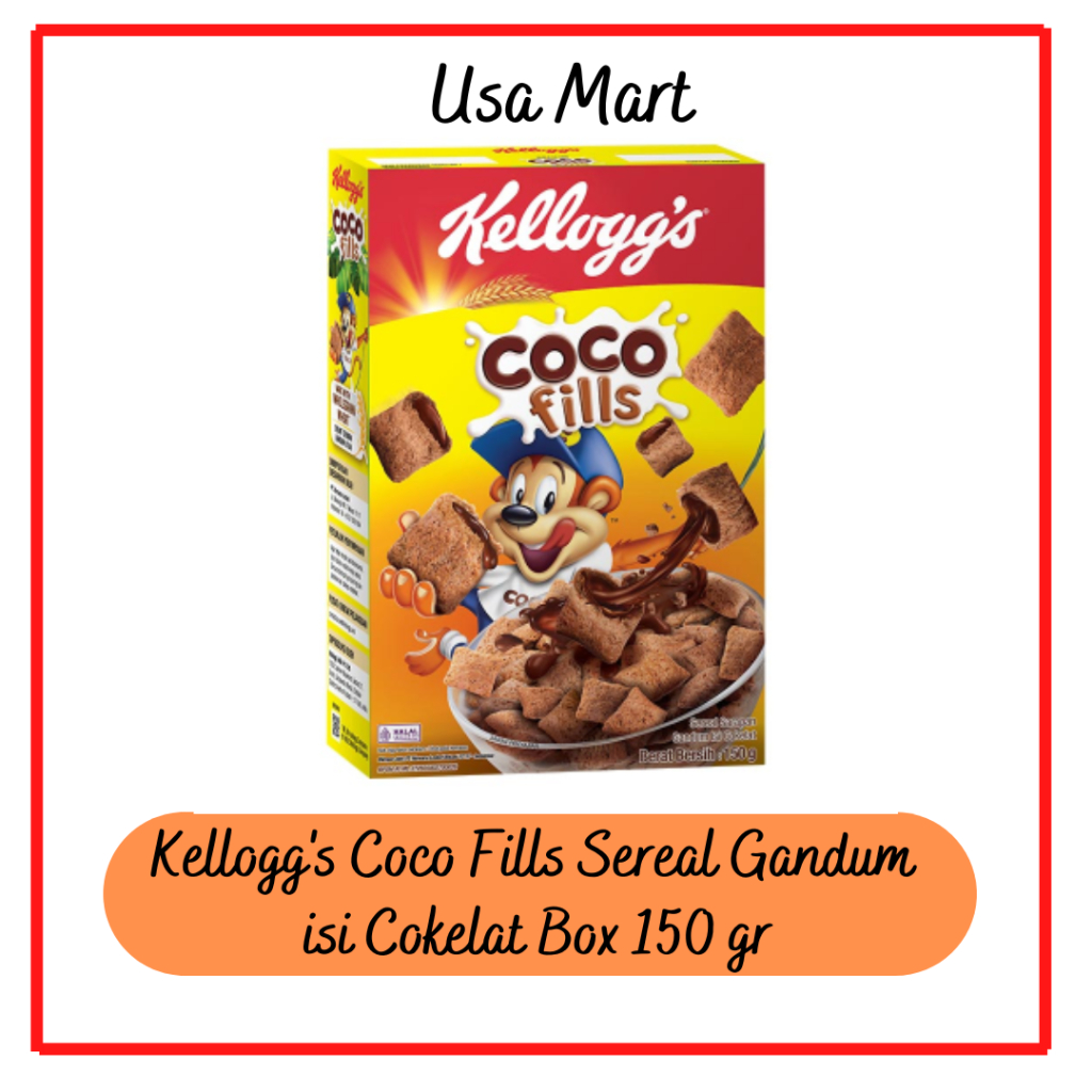 

Kellogg's Coco Fills Sereal Gandum isi cokelat box 150 gram