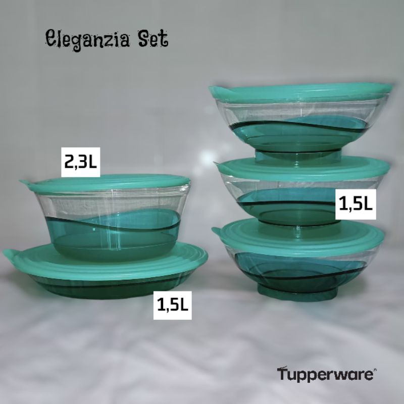 Tupperware Bowl Eleganzia Set Clear Bowl Set