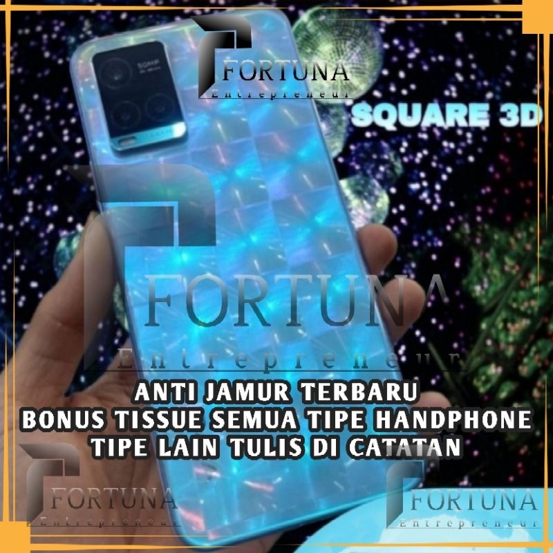 MURAH SKIN SQUARE 3D SKIN CARBON - SAMSUNG A32/A02S/A72F62/M62/A224G/M10/A03S -  HP