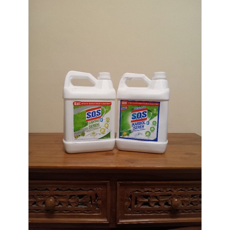 SOS Karbol Sereh dan Lantai Sereh 3.6 Liter