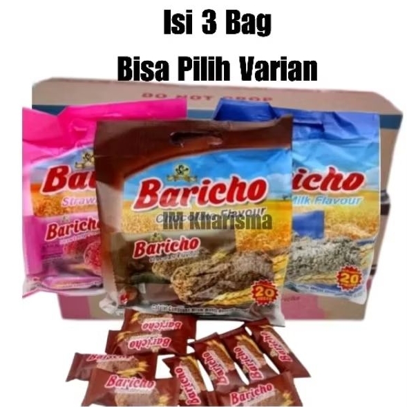 

(3 Bag) Baricho Snack Varian Lengkap 1 Bag isi 20pcs x 3 Bag.