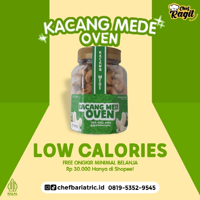 

Kacang Mede Oven 200 Gram By Chef Ragil Bariatric