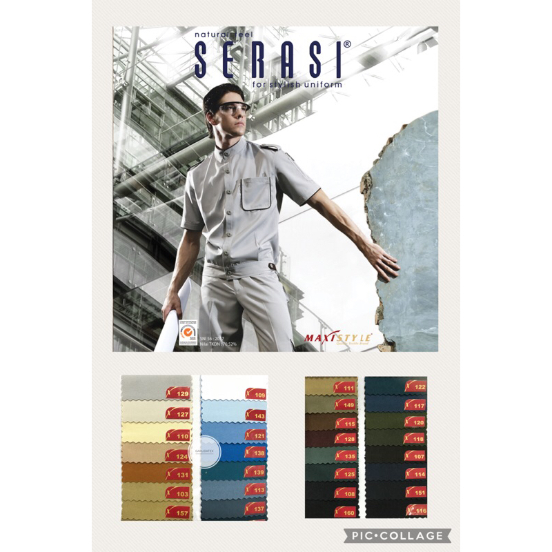 SERASI (harga per 10cm) - Kain celana, kain seragam polri, kain seragam kejaksaan, kain seragam TNI,