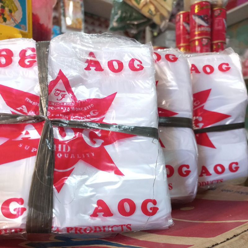 Kantong Plastik/kresek kecil HD AOG ukuran 14 1ikat isi 10pack