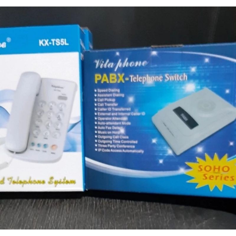 Paket Mini PABX VITAPHONE TC-108 + Telepon Vitaphone KX-T5L