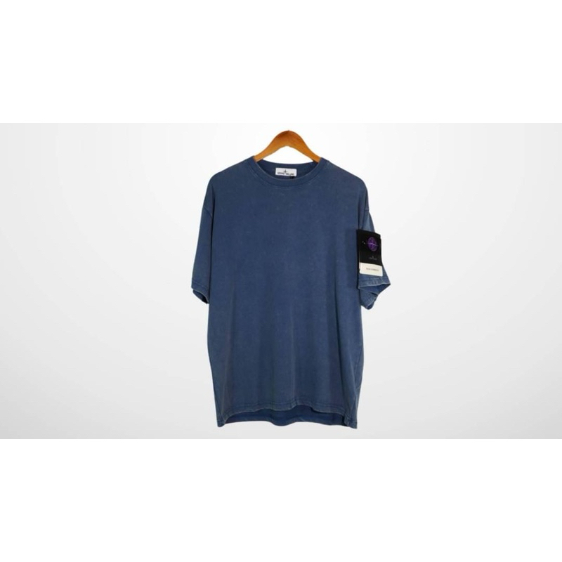 Tshirt Baju Stone Island Short Sleeve - Blue