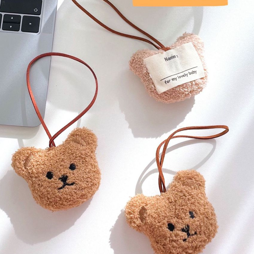 Tas Pesona Liontin Tas Boneka Beruang Pesona Kartu Nama Beruang Kartun