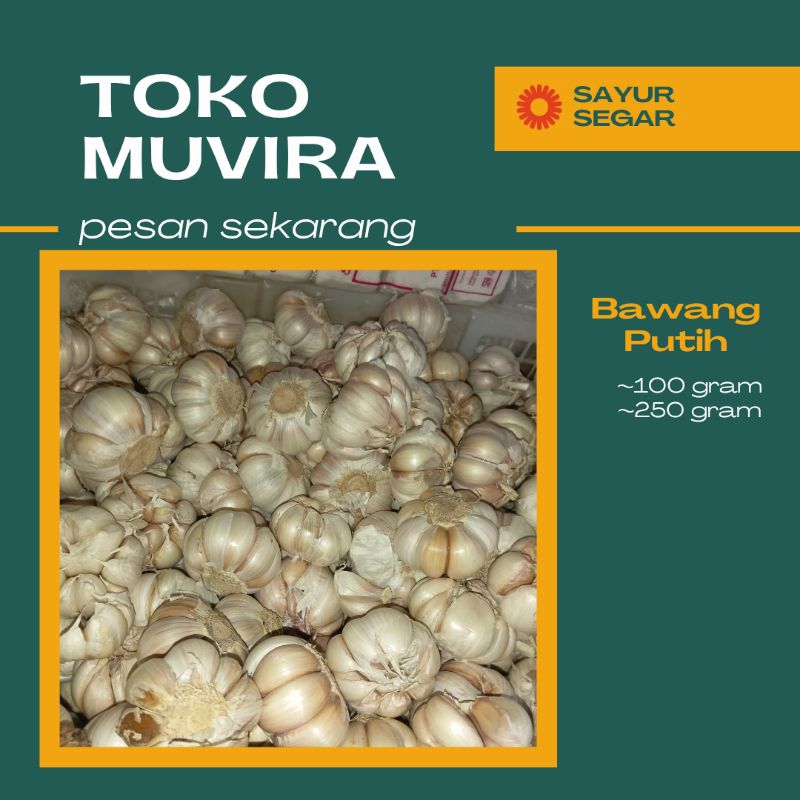 

Bawang Putih Segar 100gram/250gram, Bandung