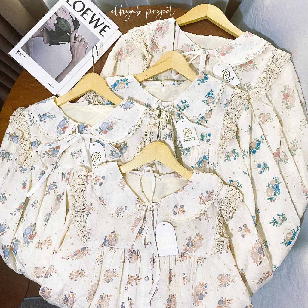 [PREMIUM] Blouse Flower Korean style // Blouse bunga korean style