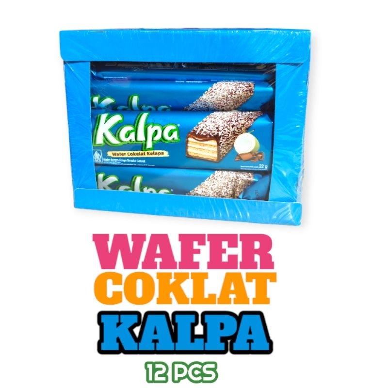 

1 BOX WAFER COKLAT KALPA ISI 12