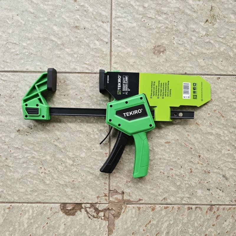 Heavy duty quick clamp 6" TEKIRO / Klem F pres kayu pres papan 6 inci tekiro / alat pres penahan kay